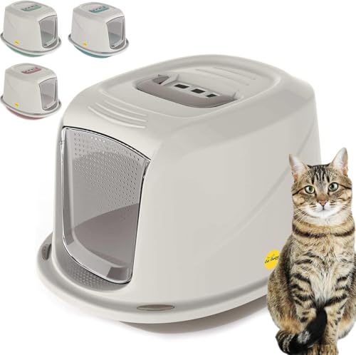 CatCentre Katzentoilette mit Kapuze, Jumbo-Toilettenbox, Pfanne, Klopf, Kohlefilter, Griff CatCentre Katzentoilette mit Kapuze, Jumbo-Toilettenbox, Pfanne, Klopf, Kohlefilter, Griff von Cat Centre