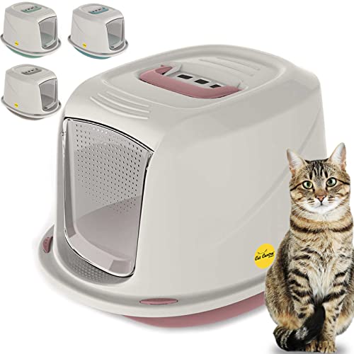 CatCentre Katzentoilette mit Kapuze, Jumbo-Toilettenbox, Pfanne, Klopf, Kohlefiltergriff, Pink CatCentre Katzentoilette mit Kapuze, Jumbo-Toilettenbox, Pfanne, Klopf, Kohlefiltergriff, Pink von Cat Centre