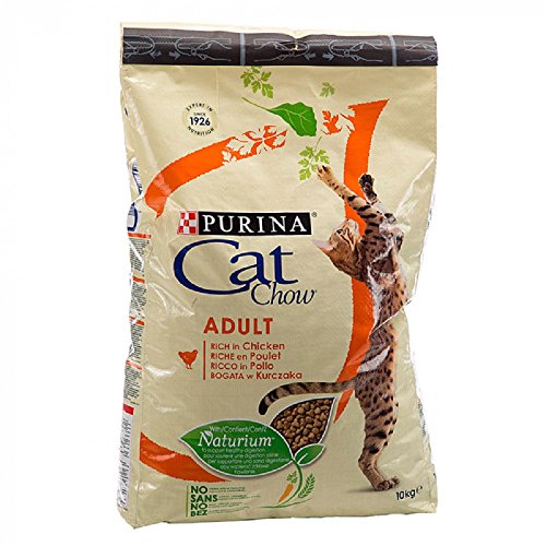 Cat Chow - Trockenfutter mit Naturiumtm, reich an Huhn, für ausgewachsene Katzen, 10 kg von Cat Chow