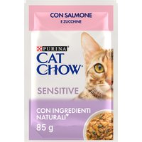 PURINA Cat Chow 26 x 85 g - Sensitive Lachs & Zucchini von Cat Chow
