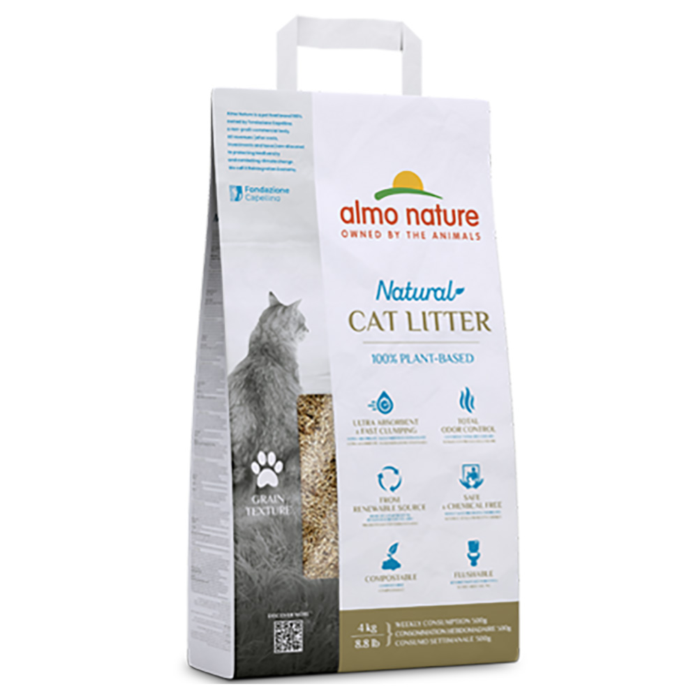 Almo Nature Natural Körnige Katzenstreu - 4 kg von Almo Nature Litter