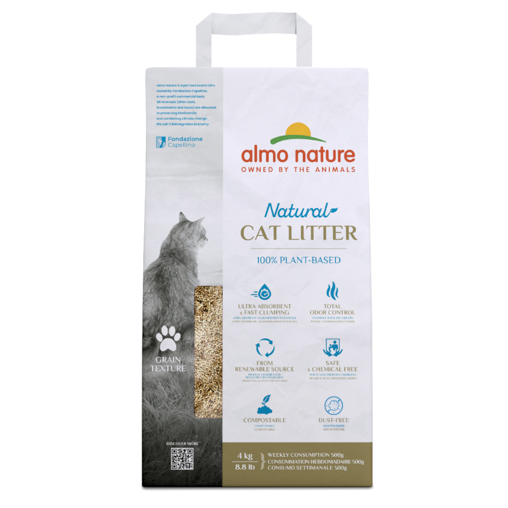 Almo Nature Natural Körnige Katzenstreu - 4 kg von Almo Nature Litter