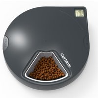 Cat Mate 5-Mahlzeiten-Futterautomat mit Edelstahlnapf-Einsätzen Grau (C500) von Cat Mate
