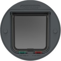 Cat Mate Katzenklappe für Glas mit manueller 4-Wege-Verriegelung – (210) grau von Cat Mate