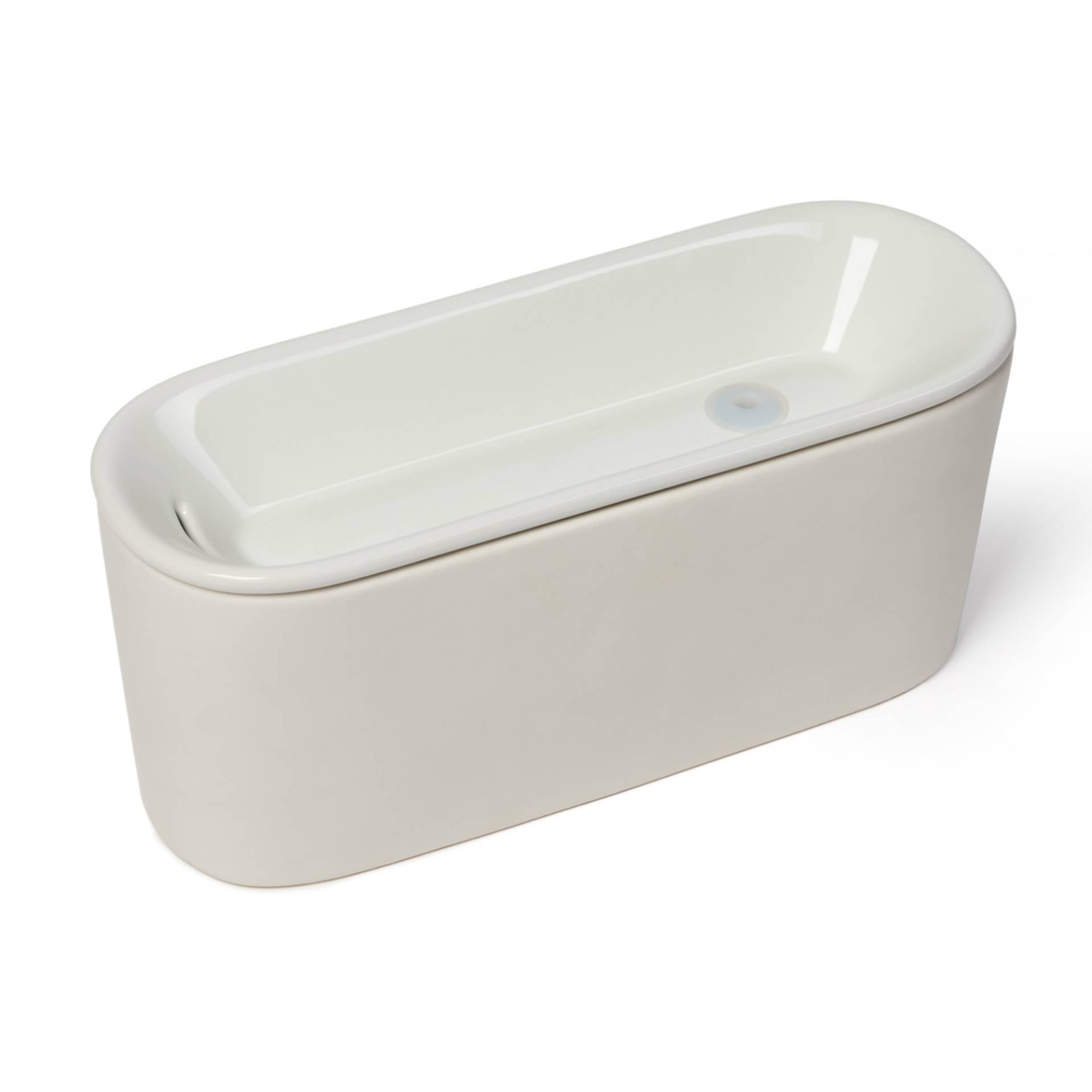 Cat Mate Kleiner Keramik-Trinkbrunnen, hellgrau - 800 ml Cat Mate Kleiner Keramik-Trinkbrunnen, hellgrau - 800 ml von Cat Mate