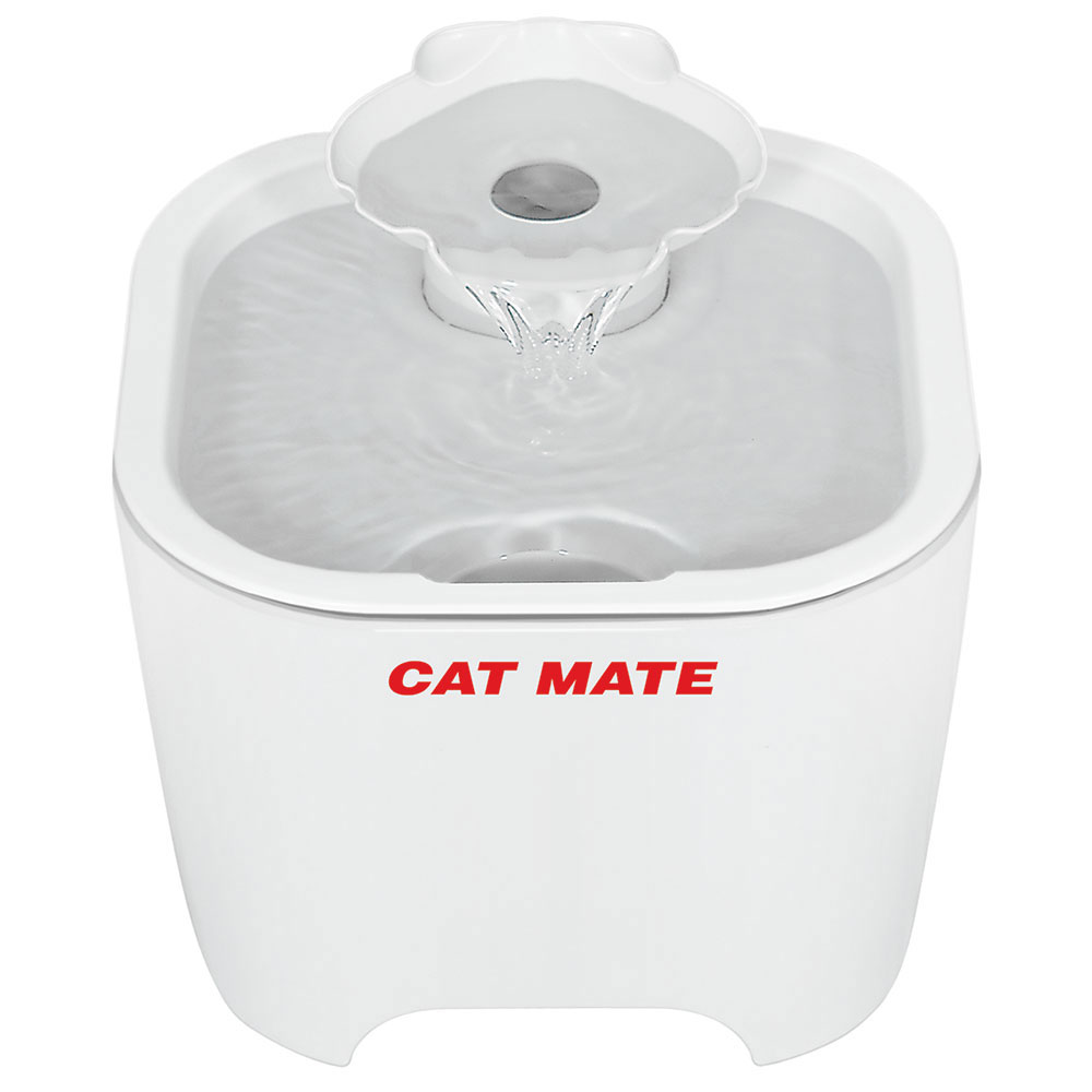 Cat Mate Muschel-Trinkbrunnen - Trinkbrunnen 3 Liter von Cat Mate