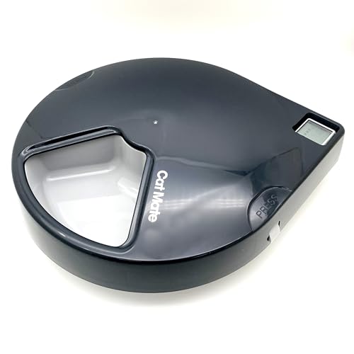 Closer Pets C500 Automatischer Futterspender für Haustiere mit digitalem Timer und zwei Kühlakkus, für Nass- und Trockenfutter, 5 Schalen bis zu 330 g, ideal für Katzen und kleine Hunde, Grau von Cat Mate