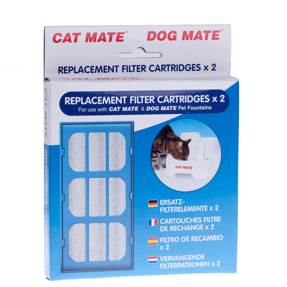 Dog Mate Trinkbrunnen, 6 Liter - Ersatzfilter (2 Stück) von Cat Mate
