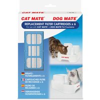 Closer Pets Trinkbrunnen, 6 Liter - Zubehör: Ersatzfilter 6 Stück (OHNE Trinkbrunnen) von Cat Mate