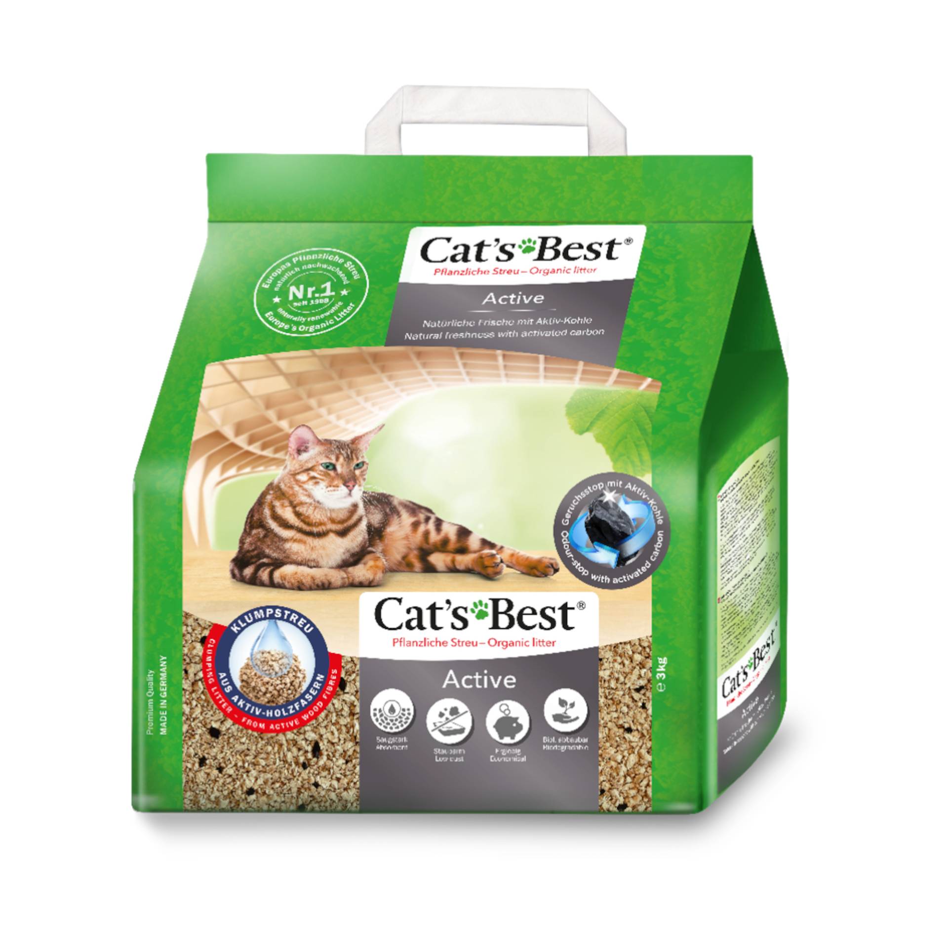 Cat's Best Active Katzenstreu - 3 kg (7 l) von Cat's Best