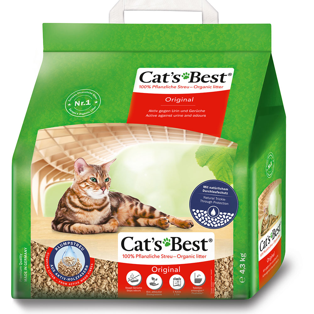 Cat's Best Original Katzenstreu - 10 l (ca. 4,3 kg) von Cat's Best