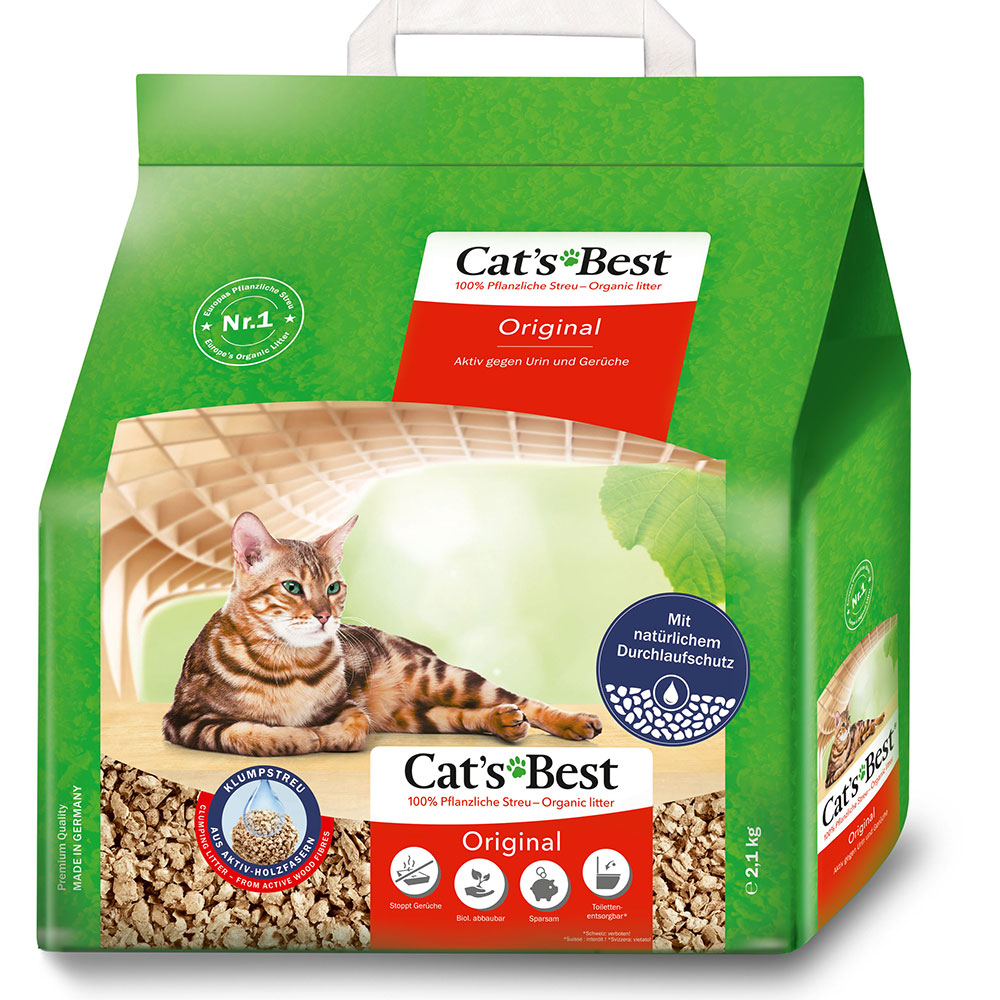 Cat's Best Original Katzenstreu - 5 l (ca. 2,1 kg) von Cat's Best