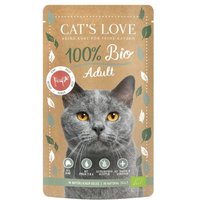 CAT'S LOVE Bio Nassfutter Katze Adult in Gelee Rind 24x100 g von Cat's Love