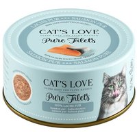 CAT'S LOVE FILET Pur 6x100g Lachs von Cat's Love