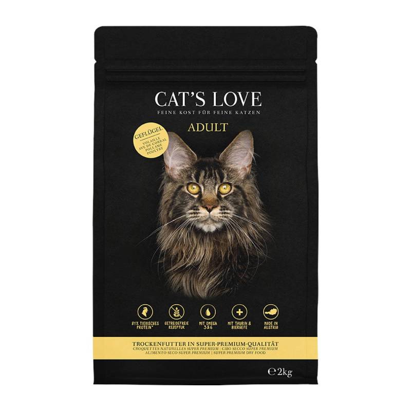 CAT'S LOVE Trocken Adult Geflügel 2kg von Cat's Love