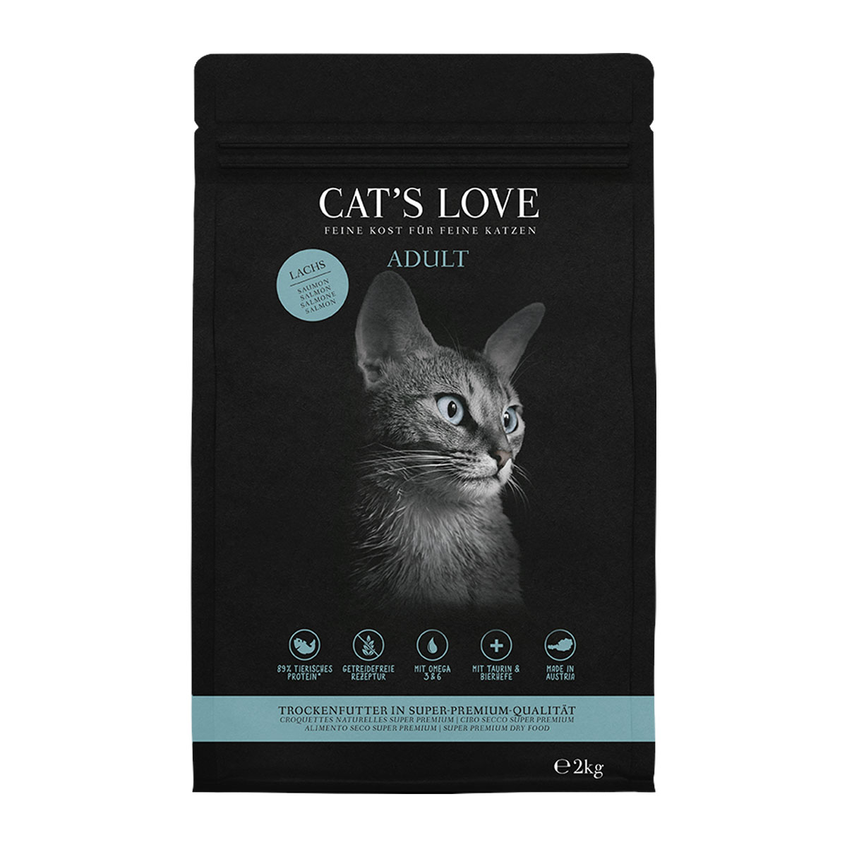 CAT'S LOVE Trocken Adult Lachs 2kg von Cat's Love