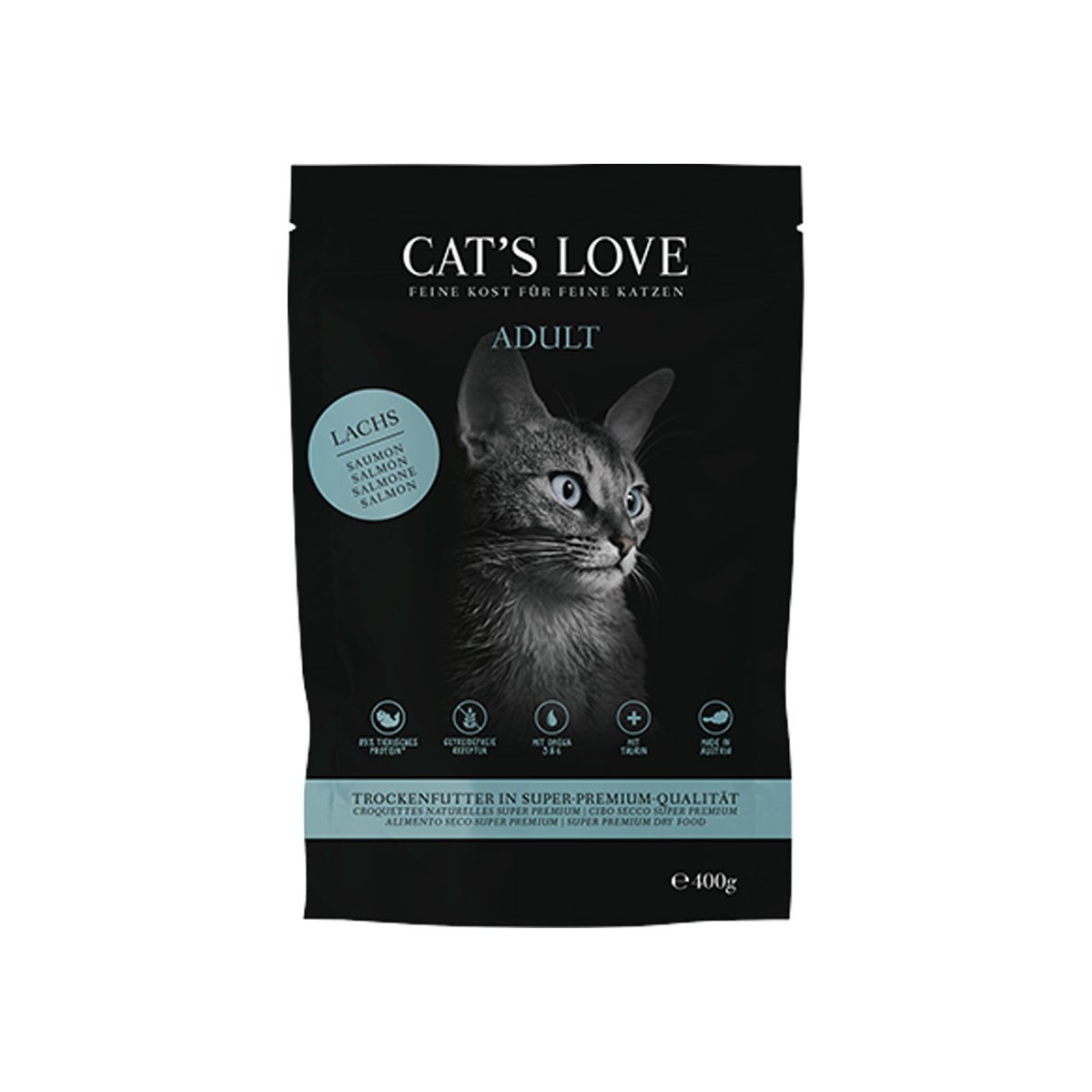 CAT'S LOVE Trocken Adult Lachs 400g von Cat's Love