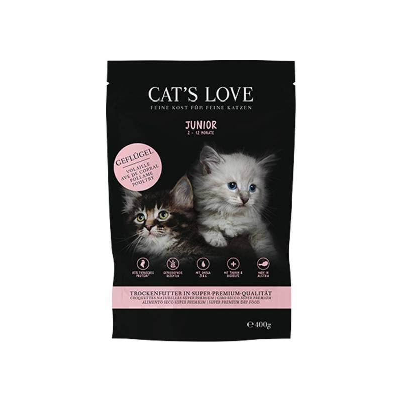 CAT'S LOVE Trocken Junior Geflügel 400g von Cat's Love
