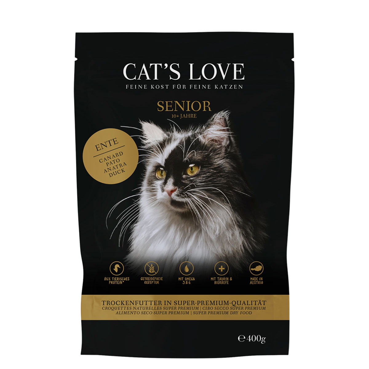 CAT'S LOVE Trocken Senior Ente 2kg von Cat's Love