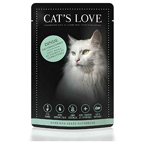 Cat´s Love, Classic, Adult, PUTE PUR mit Lachsöl & Katzengamander von Cat's Love
