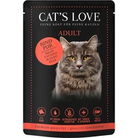 Cat's Love 12 x 85 g - Rind pur von Cat's Love