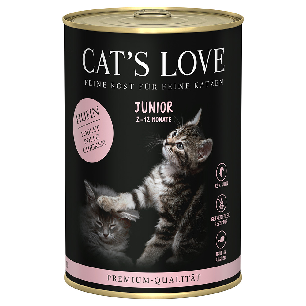 Cat's Love 6 x 400 g - Junior Huhn Cat's Love 6 x 400 g - Junior Huhn von Cat's Love