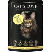 CAT'S LOVE Adult 12x85g Classic Huhn pur mit Leinöl & Brennnessel von Cat's Love