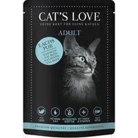 CAT'S LOVE Adult 12x85g Classic Lachs pur mit Distelöl & Petersilie von Cat's Love