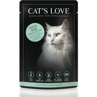 CAT'S LOVE Adult 12x85g Classic Pute pur mit Lachsöl & Katzengamander von Cat's Love