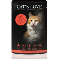 CAT'S LOVE Adult 12x85g Classic Rind pur mit Distelöl & Löwenzahn von Cat's Love