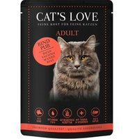 CAT'S LOVE Adult 12x85g Classic Rind pur mit Distelöl & Löwenzahn von Cat's Love