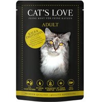 CAT'S LOVE Adult 12x85g Mix Kalb & Truthahn mit Katzenminze & Leinöl von Cat's Love