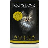 CAT'S LOVE Adult 12x85g Mix Kalb & Truthahn mit Katzenminze & Leinöl von Cat's Love