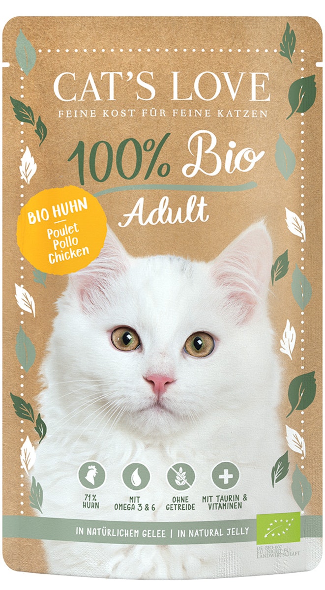 Cat's Love Adult Bio 100 Gramm Katzennassfutter von Cat's Love
