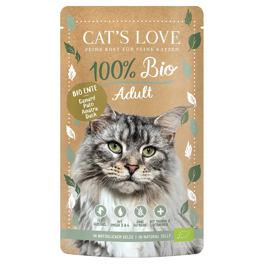 Cat's Love Bio 6 x 100 g - Bio-Ente Cat's Love Bio 6 x 100 g - Bio-Ente von Cat's Love