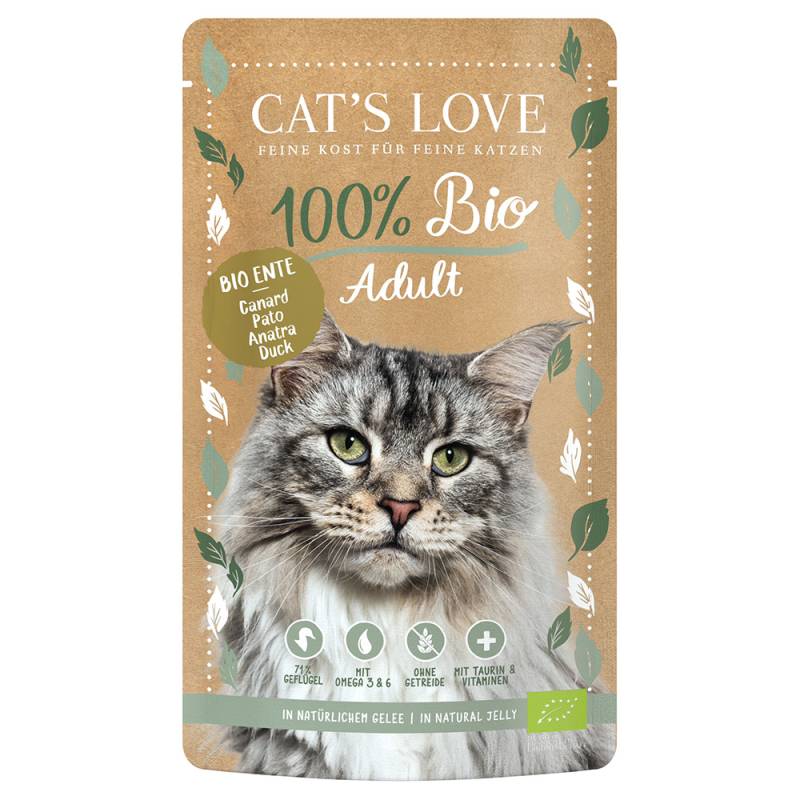 Cat's Love Bio 6 x 100 g - Bio-Ente von Cat's Love