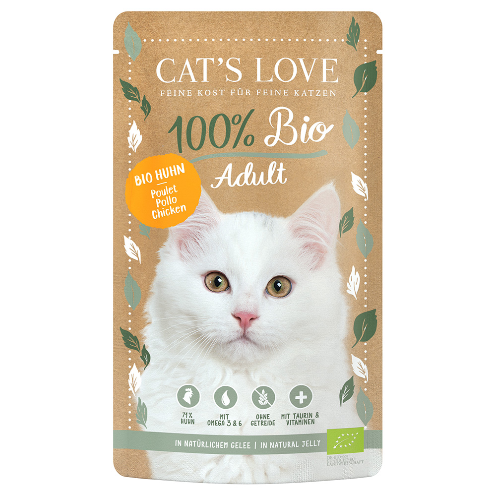 Cat's Love Bio 6 x 100 g - Bio-Huhn Cat's Love Bio 6 x 100 g - Bio-Huhn von Cat's Love