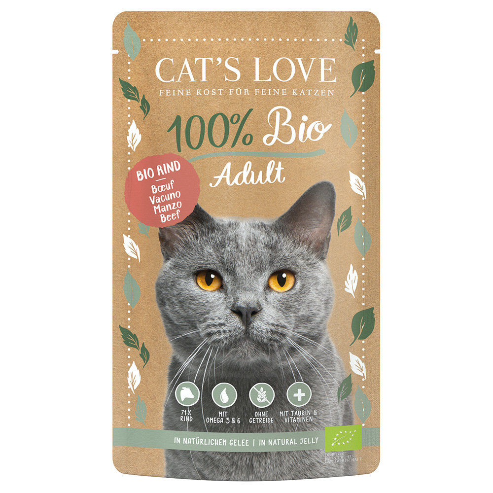 Cat's Love Bio 6 x 100 g - Bio-Rind Cat's Love Bio 6 x 100 g - Bio-Rind von Cat's Love