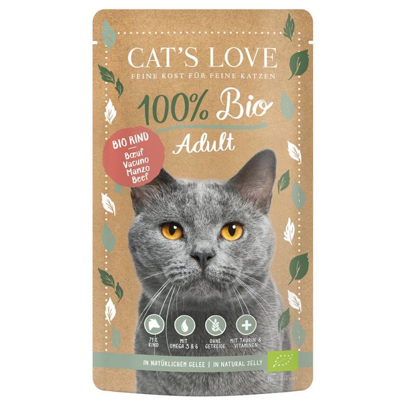 Cat's Love Bio 6 x 100 g - Bio-Rind von Cat's Love