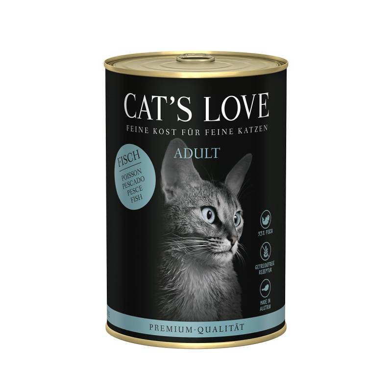Cat´s Love Fisch Pur 6x400g von Cat's Love