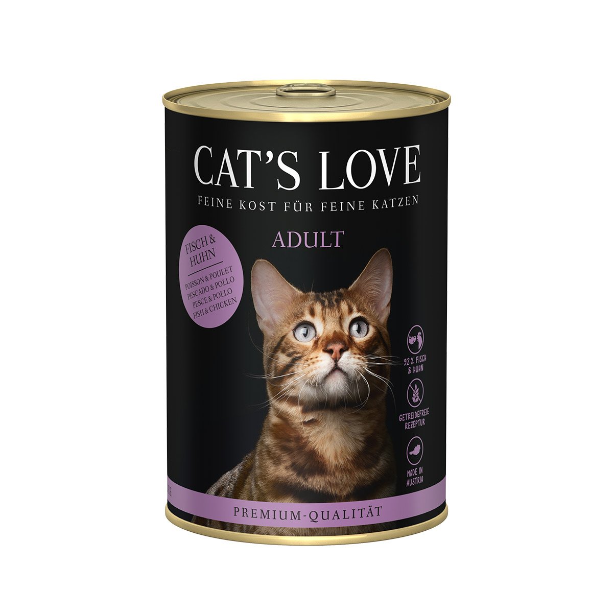 Cat´s Love Fisch & Huhn Pur 6x400g von Cat's Love