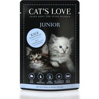 CAT'S LOVE Junior 12x85g Kalb mit Eierschalen & Lachsöl von Cat's Love