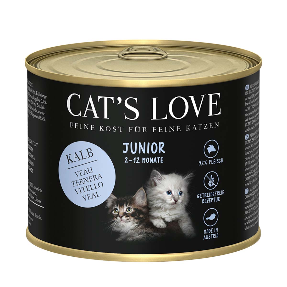 Cat's Love Junior Kalb 6x200g von Cat's Love