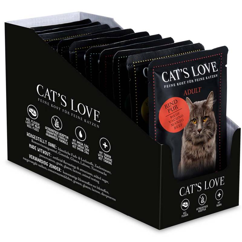 Cat's Love Katzenfutter Multipack 12x85g von Cat's Love