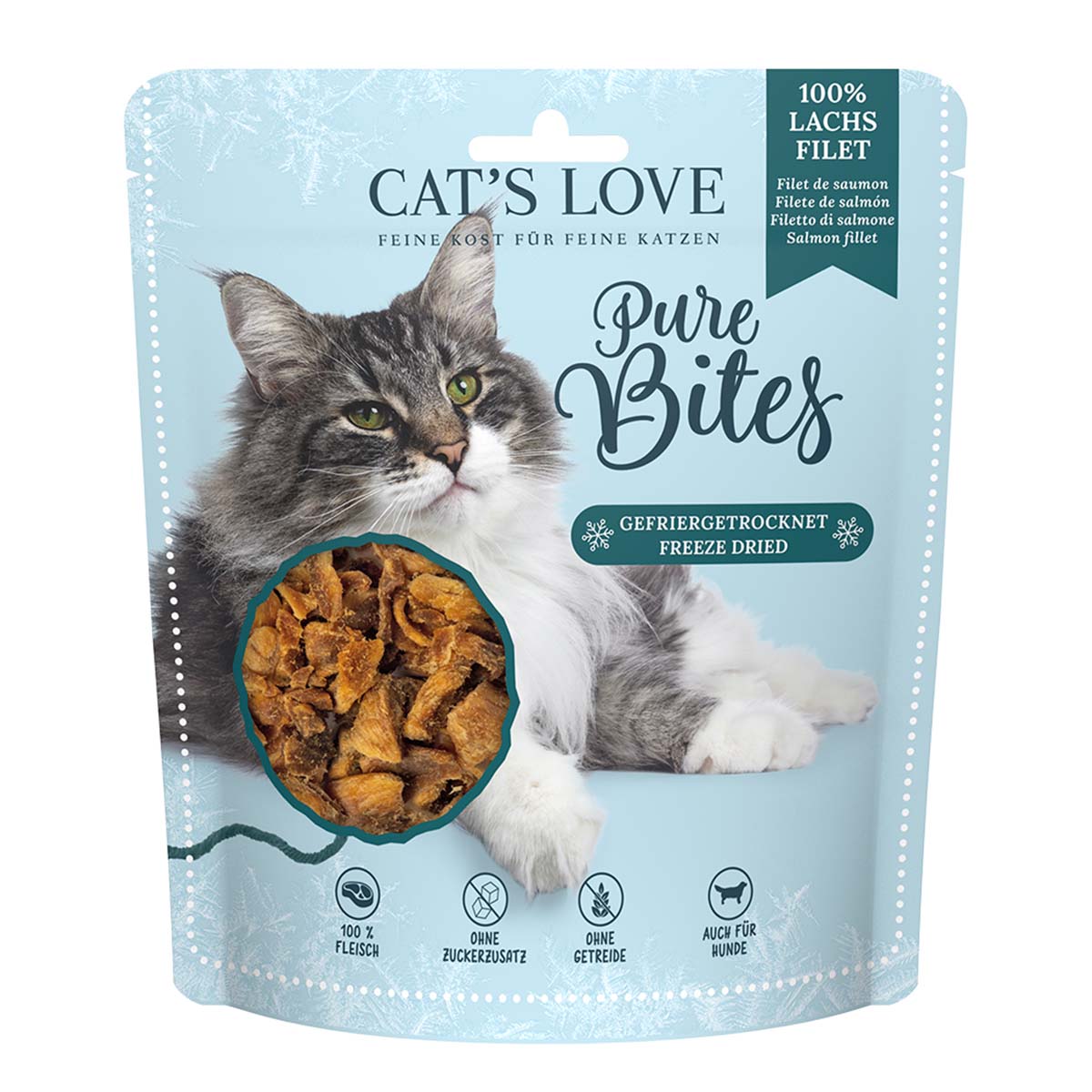 Cat's Love Pure Bites Lachsfilet 50g von Cat's Love