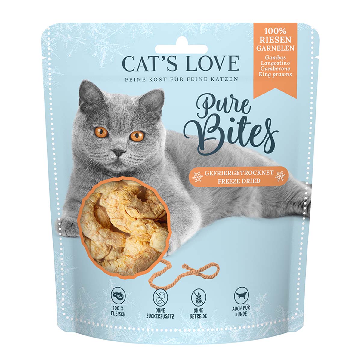 Cat's Love Pure Bites Riesengarnele 25g Cat's Love Pure Bites Riesengarnele 25g von Cat's Love
