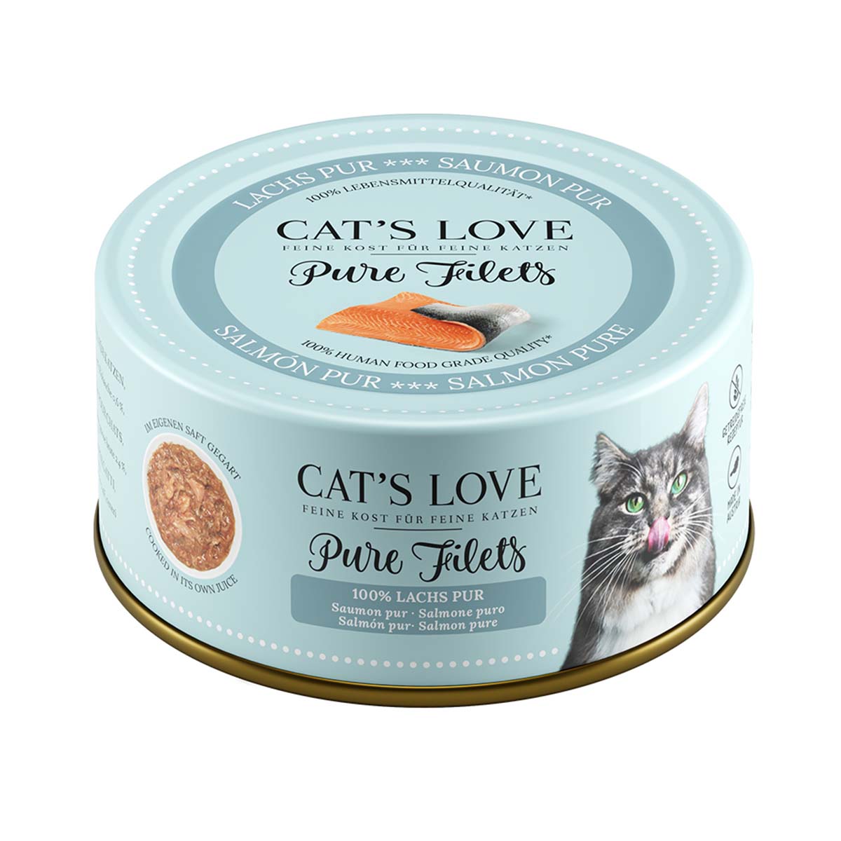 Cat's Love Pure Filets Lachs 6x100g von Cat's Love