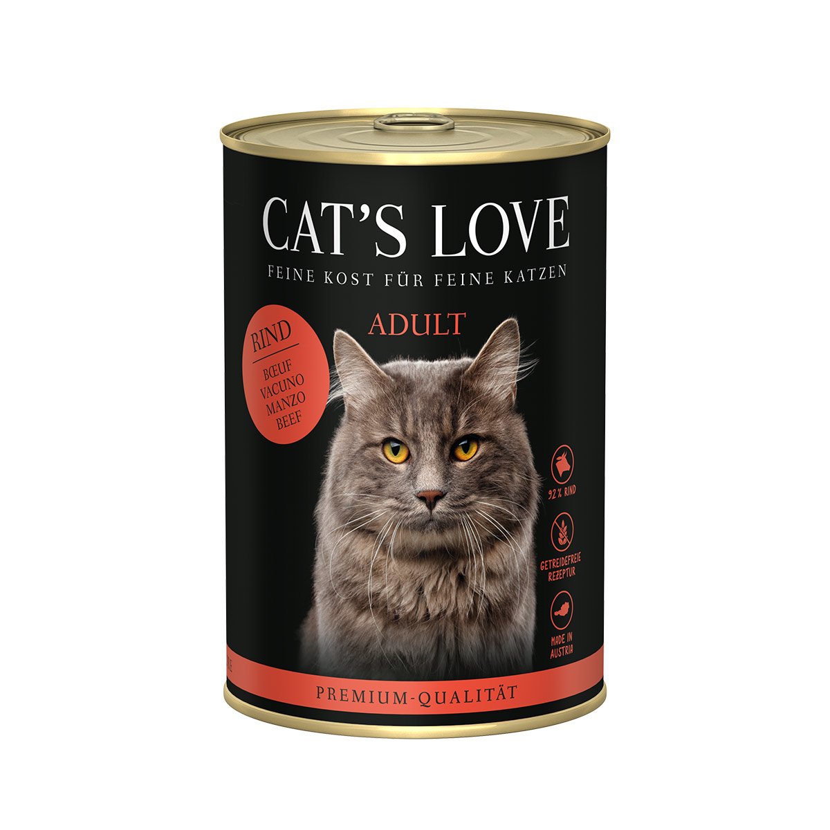 Cat´s Love Rind Pur 6x400g von Cat's Love