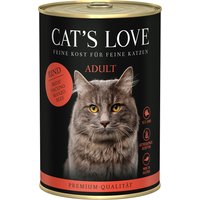 Sparpaket Cat's Love 12 x 400 g - Rind pur von Cat's Love