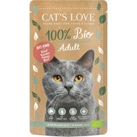 Sparpaket Cat's Love Bio 12 x 100 g - Bio-Rind von Cat's Love